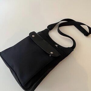 Longchamp Black Nylon Messenger Bag